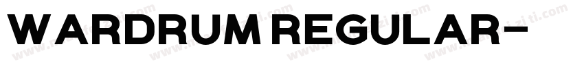 Wardrum Regular字体转换
